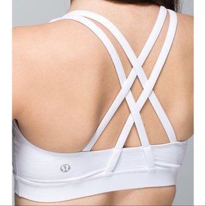 Lululemon White Energy Bra | Size 6